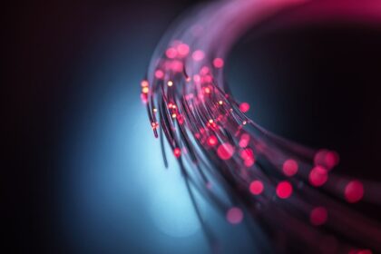 Glasfaserkabel im Haus