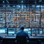Chemie 4.0 – Leitwarte einer modernen Chemieanlage mit digitalen Dashboards und Echtzeit-Produktionsdaten