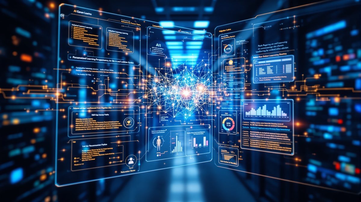 KI-gestütztes adaptives Lernsystem mit neuronalen Netzwerk-Visualisierungen und personalisierten Lernpfaden