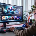 Gamer kauft Visa Gutschein auf digitalem Spielemarktplatz – Eneba Visa Gutschein kaufen