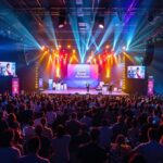 Event-Marketing 2026 – Markenauftritt bei einem Live-Event mit begeistertem Publikum und Bühnenshow