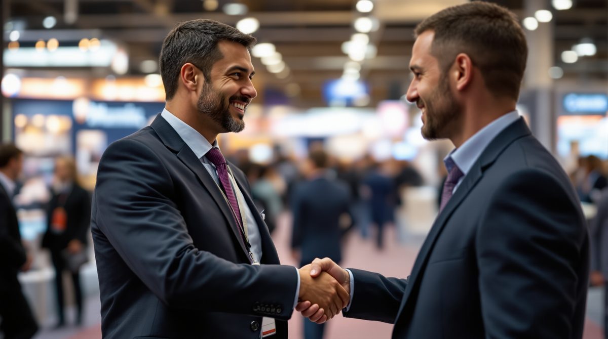 Networking auf einer Fachmesse – persönliche Begegnung als Kern des Event-Marketings