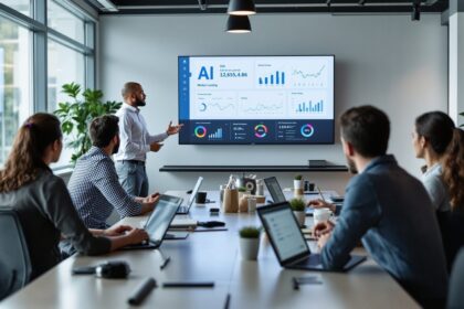 KI Workshop in Stuttgart: Trainer und Mittelstands-Team arbeiten an echten Use Cases