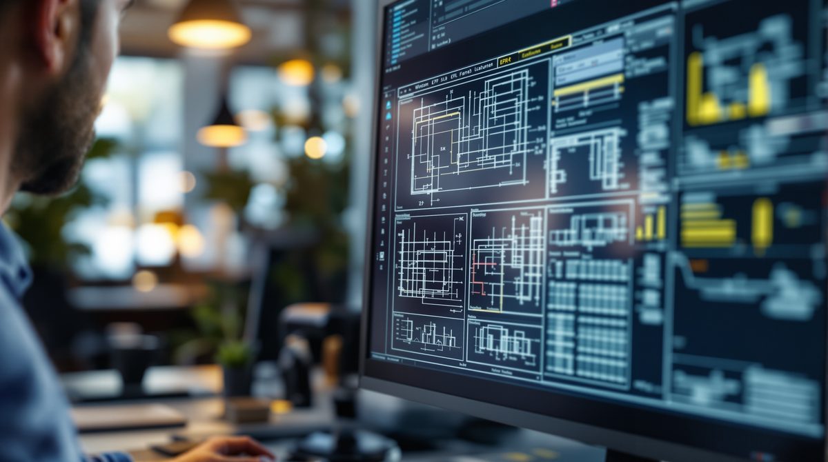 Fensterbauer-Software auf Monitor – ERP-Oberfläche mit Fensterkonfiguration