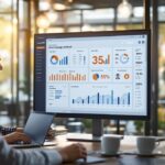 Marketing-Team analysiert E-Mail-Kampagnen-Dashboard auf großem Monitor — E-Mail-Marketing 2026