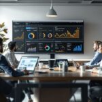 SEO Agentur Team arbeitet gemeinsam in modernem Büro an Google Rankings und Keyword-Strategien