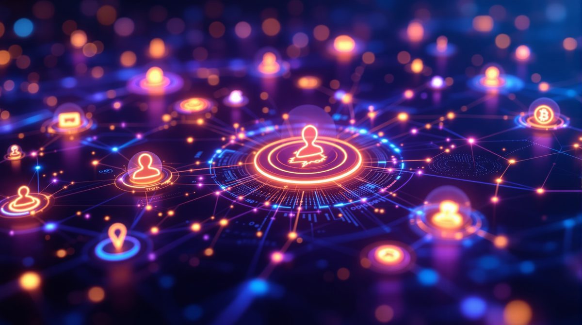 Blockchain-Token-Belohnungssystem f&uuml;r SocialFi-Netzwerke mit vernetzten Nutzerknoten