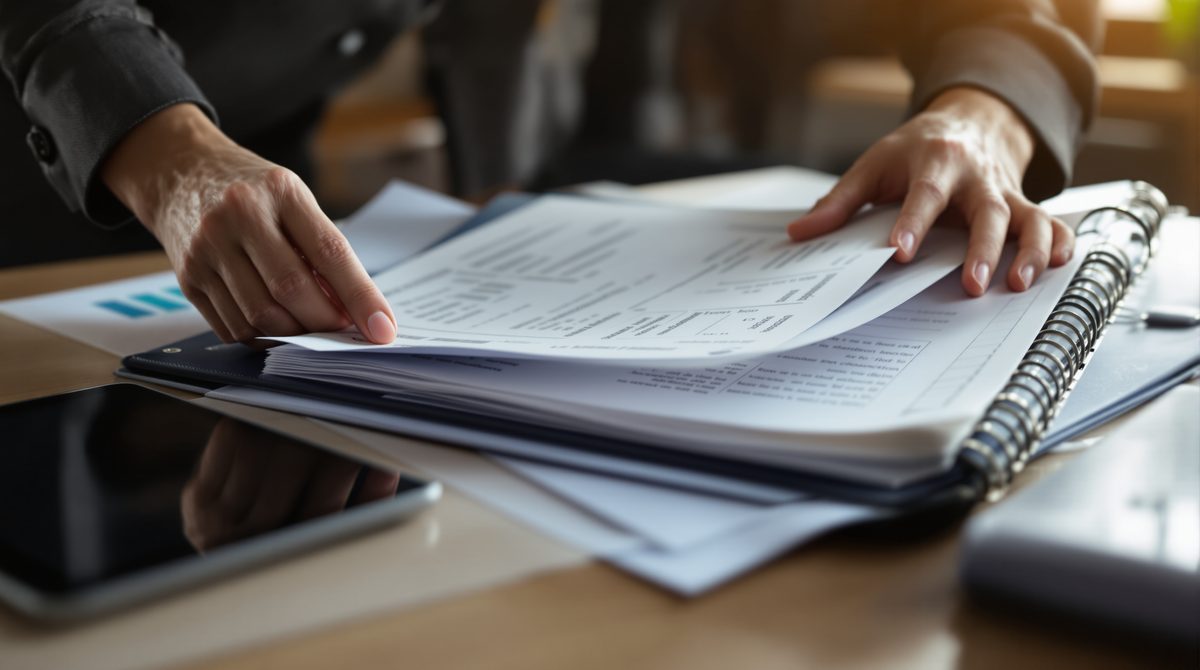 Transaktionsbelege werden f&uuml;r die Steuerunterlagen sortiert